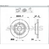 FREN DİSKİ ÖN LACETTİ (04-10) EPICA 05> NUBIRA 03> HAVALI 255.8MM