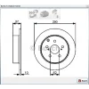 FREN DİSKİ ARKA COROLLA VERSO (01-04) VERSO (04-09) DÜZ 290MM