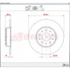 FREN DİSKİ ARKA FIAT 500 L (2012>) EGEA (2015>) EGEA HATCBACK-EGEA CROSS (2020>) DÜZ 251MM
