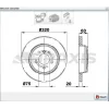 FREN DİSKİ ARKA HAVALI BMW E60 520-525-530  (03-10)  320MM