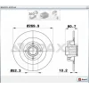 FREN DİSKİ ARKA RULMANLI GRAND SCENIC II (04-09) MEGANE II (04-09) SCENIC II (03-09) DÜZ 270MM
