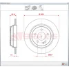 FREN DİSKİ ARKA MERCEDES VİTO W447  2014> V SERİSİ W447 (03-14) DÜZ 300M