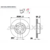 FREN DİSKİ ÖN MERCEDES C SERİ C204 (011>) S204 (07-14) W204 (07-14) E SERİ A207 (010>) C207 (09>) S212 (09>) W212 (09>) SLK R172 (11>) HAVALI 295MM