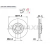 FREN DİSKİ ÖN TOURNEO CONNECT (02-13) TRANSİT CONNECT (02-13) HAVALI 278MM