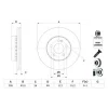 FREN DİSKİ ÖN MERCEDES C SERİ A205 (2016>) C205 (2015>) S205 (2014>) W205  C200D-C200 BLUETECH (2014>)  HAVALI 295MM