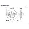 FREN DİSKİ ÖN HAVALI FORD FIESTA VI 1.0-1.25-1.4TDCİ-1.6TDCİ (08-17) / MAZDA 2  (07-15) 258MM
