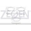 FREN BALATASI ÖN/ARKA  MITSUBISHI FUSO CANTER TFB75-TFB85 EURO5 10> TEMSA PRESTİGE 010>