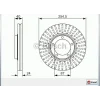 FREN DİSKİ ÖN H1-STAREX (97-07) STAREX (97-08) H-100 KAMYONET (93-04) HAVALI 254MM