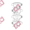 FREN BALATASI ARKA OPEL ASTRA G (98-09) CORSA C (00-09) ZAFIRA A (99-05) SEGMANLI