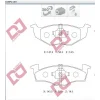 FREN BALATASI ÖN GOLF III (91-99) POLO (94-99) POLO (99-01) POLO CLASSIC (95-01) VENTO (91-98) CORDOBA (93-02) IBIZA II (93-99) IBIZA III (99-02) TOLEDO I (91-99)KALINLIK 15MM