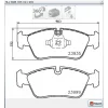 FREN BALATASI ÖN  BMW 1 SERİ E81-87(03-12)-3 SERİ E90 05>