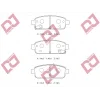 FREN BALATASI  ARKA  OPEL ASTRA J 1.6i/1.3CDTİ 16 JANT(09-16)/ MOKKA 1.6 012>/ ZAFIRA C 1.6 011>/ CHEVROLET CRUZE 1.6 (011-014)/ TRAX 1.6 (12-14)