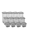 12li 3 Boy Kavanoz Seti & Saklama Kabı & Erzak Kabı 6x650/1300/1900 Ml (40 Lı Etiket Hediyeli)