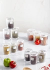 12li Barok Yuvarlak 2 Boy Kavanoz Seti & Saklama Kabı & Erzak Kabı 6*500 ML,6*250 ML)