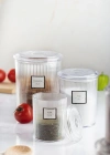 12li Barok Yuvarlak 3 Boy Kavanoz Seti & Saklama Kabı & Erzak Kabı (4*2000 ML, 4*1000 ML, 4*500 ML)