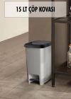 15 Litre Basmalı Çöp Kovası