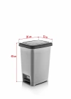15 Litre Basmalı Çöp Kovası