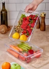3 Lü Kapaklı Buzdolabı Organizeri & Buzdolabı Düzenleyici 3 lt