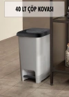 40 Litre Basmalı Çöp Kovası
