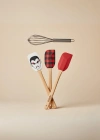 4’lü Silikon Spatula ve Çırpıcı Seti Karışık Renk