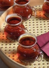 6lı Keyfi Ala Borosilikat Cam Kulplu Çay Bardağı