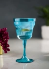 Akrilik Aquamarin Tekli Kadeh & Su Meşrubat Kahve Yanı Bardağı 300 ml ( Cam Değildir )