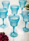 Akrilik Aquamarin Tekli Kadeh & Su Meşrubat Kahve Yanı Bardağı 300 ml ( Cam Değildir )