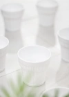 Akrilik Beyaz Tekli Kısa Bardak & Su Meşrubat Kahve Yanı Bardağı 300 ml ( Cam Değildir )