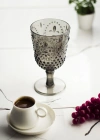 Akrilik Füme Tekli Kadeh & Su Meşrubat Kahve Yanı Bardağı 450 ml ( Cam Değildir )
