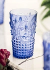 Akrilik Mavi Tekli Uzun Bardak & Su Meşrubat Bardağı 750 ml ( Büyük Boy & Cam Değildir )