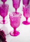 Akrilik Pembe Tekli Kadeh & Su Meşrubat Kahve Yanı Bardağı 450 ml ( Cam Değildir )