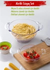 Akrilik Şeffaf 2 Li Süzgeç Seti ( Makarna & Pirinç Süzgeci )
