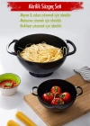 Akrilik Siyah 2 Li Süzgeç Seti ( Makarna & Pirinç Süzgeci )