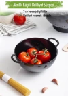 Akrilik Siyah Mini Pirinç Süzgeçi & Bakliyat Süzgeçi (3 SU BARDAĞI ÖLÇÜLÜ)
