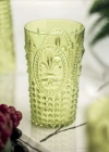 Akrilik Yeşil Tekli Uzun Bardak & Su Meşrubat Bardağı 750 ml ( Büyük Boy & Cam Değildir )