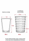Allegra Mürdüm Akrilik Bardak | 400 ml Şık Su ve Meşrubat Bardağı | Cam Değildir | Kırılmaya Dayanıklı Tekli