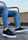 BA0104 Bağcıklı  Nubuk Spor Klasik Siyah Erkek Ayakkabı