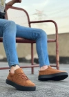 BA0104 Bağcıklı Taba Süet Siyah Taban Spor Klasik Erkek Ayakkabı