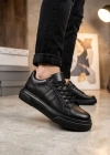 BA0247 Erkek Sneaker Günlük Casual Spor Ayakkabı Siyah Taban