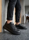 BA0247 Erkek Sneaker Günlük Casual Spor Ayakkabı Siyah Taban