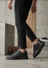 BA0247 Erkek Sneaker Günlük Casual Spor Ayakkabı Siyah Taban