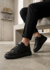 BA0247 Erkek Sneaker Günlük Casual Spor Ayakkabı Siyah Taban