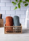 Bambu Organizer Büyük Dolap İçi Düzenleyici Sepet 18x26 cm