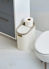 Beyaz Kapaklı WC Kağıtlıklı Çöp Kovası & Ofis Çöp Kovası 10 Lt