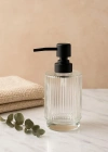 Cam Şeffaf Sıvı Sabunluk 200 ml Banyo Lavabo