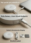 Hareket Sensörlü Yuvarlak LED Aydınlatma & USB Şarjlı Pratik Gece Lambası (8 cm)