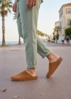 JY0556 Ravn Bağcıksız Hakiki Süet Deri Erkek Günlük Mantar Taban Loafer Klasik Ayakkabı HDMT - Taba