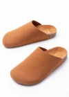 JY0556 Ravn Bağcıksız Hakiki Süet Deri Erkek Günlük Mantar Taban Loafer Klasik Ayakkabı HDMT - Taba