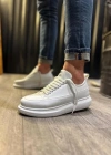 JY914 Drake Bağcıklı Cilt Erkek Günlük Sneaker Ayakkabı CBT Beyaz