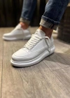 JY914 Drake Bağcıklı Cilt Erkek Günlük Sneaker Ayakkabı CBT Beyaz